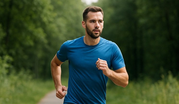 Hardloper aan het trainen