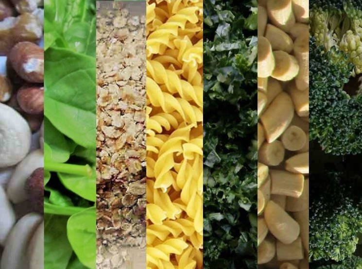 Voedingsvezels komen voor in plantaardige producten.